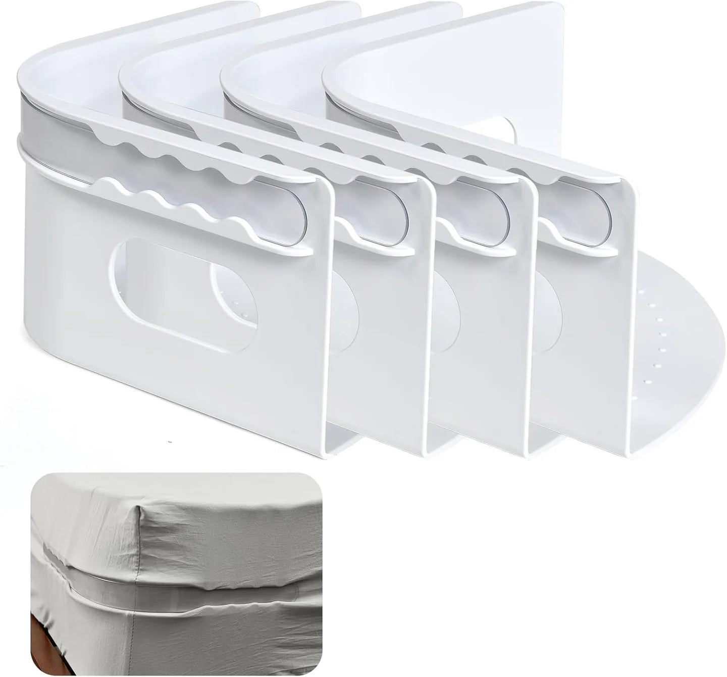 BEDLOCK™| Bed Sheet Fixing Clips with Lock Strips